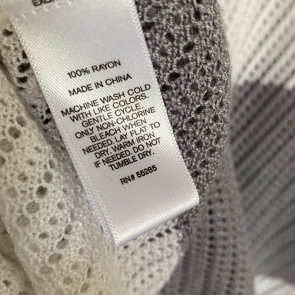 Express Striped Mesh Dolman Sleeve Sweater - XS - Picture 6 of 6